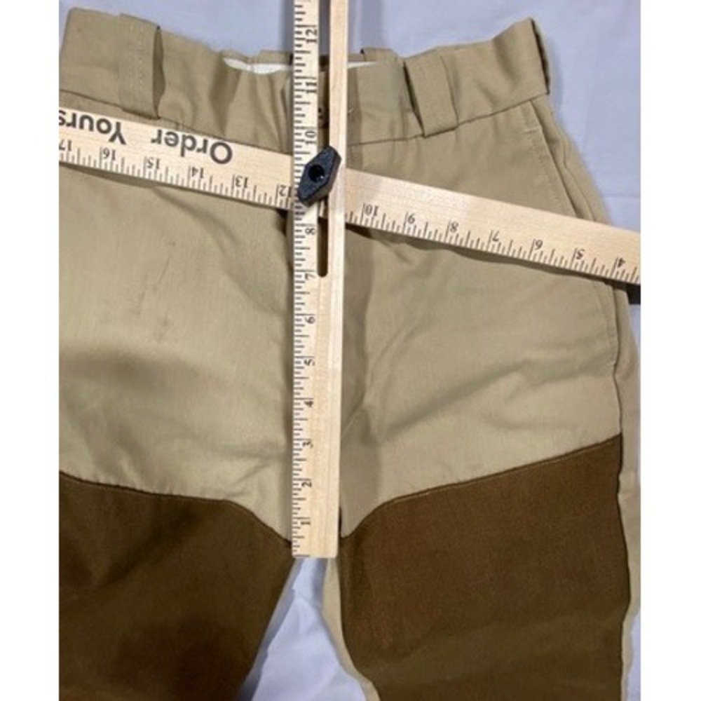 VTG Rattlers Brush Pants Womens Juniors Tan Brown Two Tone High Waist Western - Picture 10 of 14
